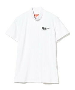 「BEAMS GOLF」 半袖カットソー LARGE ホワイト レディース