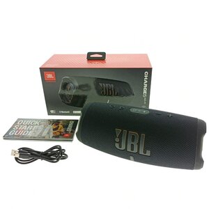 JBL CHARGE 5 ポータブルスピーカー ブラック モバイルバッテリー機能付き 防水 Bluetooth Type-C アウトドア オーディオ機器 中古