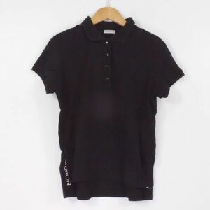 モンクレール MAGLIA POLO MANICA CORTA ポロシャツブラック S コットン100％ AY2358A7