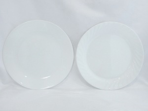 corelle コレール　26cm 皿　2種×2枚　計4枚セット ホワイト sy4612205195