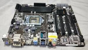 【中古パーツ】BIOS確認のみ、ASROCK Z87M PRO4 マザーボード ＩＯパネル LGA1150 ■MB5234