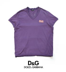 正規品！　D&G (ドルチェ＆ガッバーナ)　“REAL VINTAGE” パープルTシャツ　sizeXL