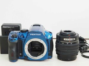 1円～ ペンタックス Pentax K-30 青 デジタルカメラ 18-55mm レンズ 動作未確認 [ジャンク/現状品] #J87A