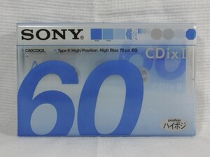 ☆ソニー/ＳＯＮＹ ハイポジションカセットテープ ＣＤｉｘⅡ ６０ ／Ｃ６０ＣＤＸ２Ｌ （ＴＹＰＥⅡ）☆未開封品