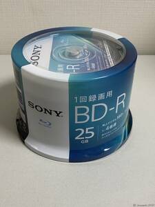 新品 未使用 sony ブルーレイディスク BD-R 25GB 50枚入り 50BNR1VJPP4 ケース破損あり uz-014