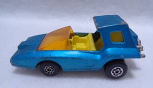 ★レトロ☆CAR★珍品「[送料600円] 1972年製造 英国製 約7.5cm ミニカー MATCHBOX SUPERFAST 37 SOOPA COOPA 車 ブルー」当時物 現状渡し