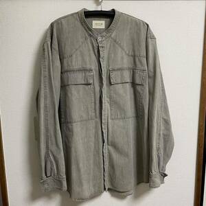 fear of god Vintage Denim Shirt GOD GREY フィアオブゴッド　6th ヴィンテージ　デニムシャツ　ゴッドグレー　XL