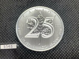 31.1グラム 2013年 (新品) カナダ 「メイプルリーフ銀貨 25年記念」純銀 1オンス 銀貨