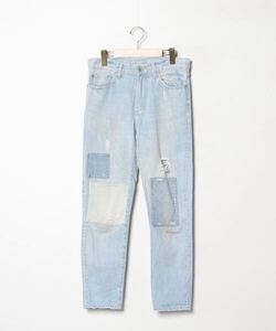 「JEANASIS」 ダメージ加工デニムパンツ M ブルー レディース