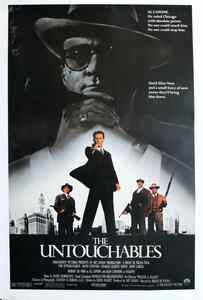 映画ポスター、『THE UNTOUCHABLES』”アンタチャブル”　size66.0x96.0cm,　B,D,パルマ監督、K・コスナー、R・デニーロ、S・コネリー