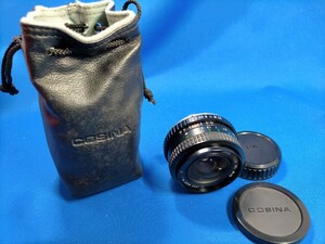 送料無料 おてがる　EASY　COSINA　コシナ　28mm　F2.8MC　49１　カバーケース付