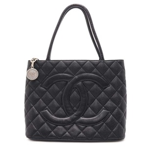 シャネル トートバッグ 復刻トート マトラッセ ココマーク キャビアスキン A01804 CHANEL 黒 【安心保証】