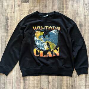 新品 黒 XL H&M wu-tang clan ウータンクラン 裏起毛スウェット HIP HOP ヒップホップ RAP ラップ