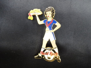 ★HRC Hard Rock CAFE/ハードロックカフェ soccer サッカー 2002 横浜 YOKOHAMA ピンズ/ピンバッジ girlPIN グッズ ガールピン