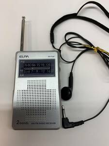 ELPA　ER-P26F　2Bands　AM/FM ラジオ　（動作品） 　