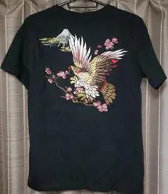 SEKU 是空 Tシャツ 和柄 鷹 桜 富士山 刺繍