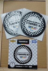 ♪ TOMICA☆トミカ♪トミカくじ☆セブン&アイ限定企画☆トミカ コースター☆tomika ロゴ柄♪