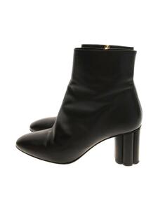 Salvatore Ferragamo◆ショートブーツ/UK7/BLK/レザー