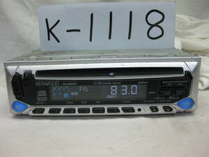 K-1118　KENWOOD　ケンウッド　RX-490CD　1Dサイズ　CDデッキ　故障品