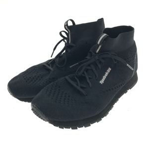 □□ REEBOK リーボック CL LEATHER MID ULTK ハイカットスニーカー 27.5cm 本体のみ CN1782 ブラック やや傷や汚れあり