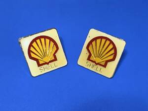 即決！★【ピンバッジ】★【SHELL】 PINS 2個★シェル石油★