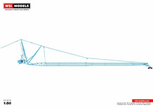 新品 WSI MODELS 1/50 PREMIUM LINE LIEBHERR リープヘル LTM 1500-8.1 JIB BLUE ジブ ブルー 重機 / 建機 04-2110