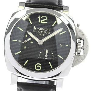 パネライ PANERAI PAM00537 ルミノール 1950 3デイズ GMT パワーリザーブ アッチャイオ 自動巻き メンズ 美品 _832324