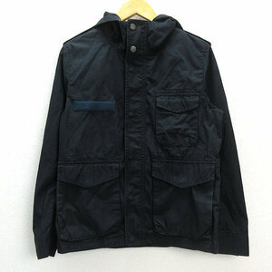 y■ユナイテッドアローズ/UNITEDARROWS GLR M-65パーカジャケット■黒【メンズＳ】MENS/6【中古】