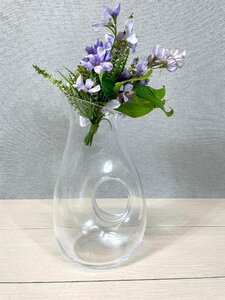 TS1944_Ts◆モデルR展示品◆インテリア小物 造花 花瓶◆花瓶：約W153 H267 D93◆