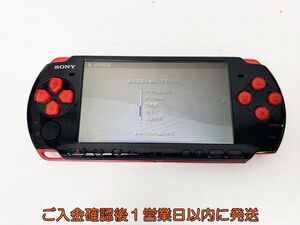 【1円】SONY Playstation Portable 本体 ブラック/レッド PSP-3000 動作確認済 バッテリーなし E06-260rm/F3