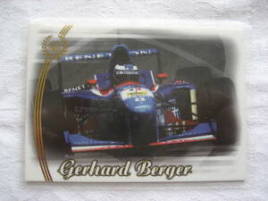 ★☆★コレクション整理 ★☆★ 06 Futera F1 ゲルハルト・ベルガー 陶器カード & ジャージパッチ ★☆★