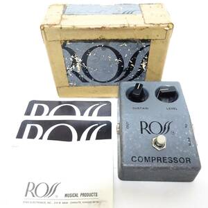 ROSS COMPRESSOR ロス コンプレッサー 箱付き 傷汚れあり 動作未確認 ジャンク品 60サイズ発送 KK-2741240-048-mrrz