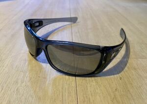 OAKLEY HIJINX Crystal Black×新品社外偏光レンズ交換済 中古 オークリー サングラス 廃盤モデル アイコンカスタム 03-595