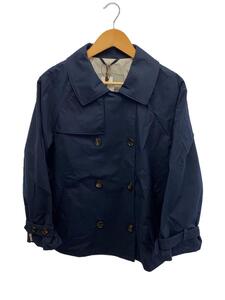 MAX MARA◆23SS/THE CUBE/トレンチジャケット/44/コットン/NVY/23902103376/タグ付