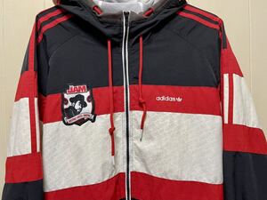 adidasアディダスRUN DMC JAMないれナイロンパーカージャケット M古着rap