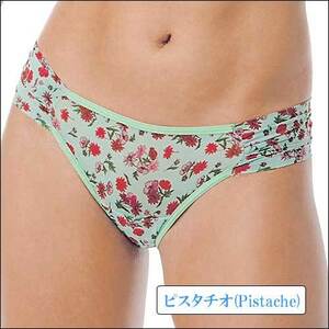 レディース 下着 レディースショーツ 美尻 しっとり柔らか素材 　Sサイズ　ピスタチオ(Pistache)　53721