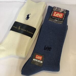 Polo Ralph Lauren 24〜26 Lee 25〜27 靴下 2点セット ソックス 紳士 ポロラルフローレン リー【未使用】【ジャンク】