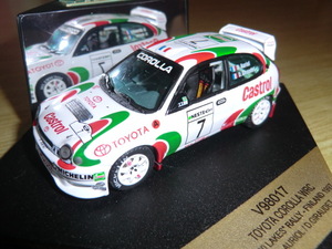 VITESSE V98017 1/43 トヨタ TOYOTA カローラ CAROLLA WRC #7 1000LAKES RALLY FINLAND 1997 D.AURIOL