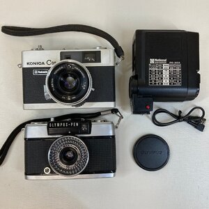 KONICA コニカ C35 OLYMPUS-PEN オリンパスペン EE-3 National パナショット PE-203 ストロボ ジャンク 現状品 カメラ /904