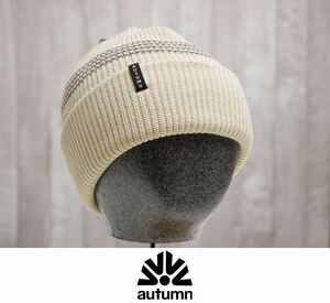 【新品:送料無料】23 AUTUMN MINI STRIPE BEANIE - NATURAL オータム ニット帽 スノーボード 帽子