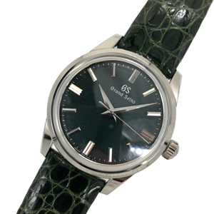 セイコー SEIKO エレガンスコレクション9S メカニカル SBGW285 グリーン SS/クロコダイルレザーベルト 腕時計 メンズ 中古