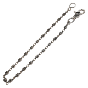 CHROME HEARTS クロムハーツ 2BALL LONG-S/1クリップロング #2 クロスボール ウォレットチェーン シルバー