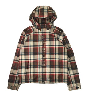 A BATHING APE アベイシング エイプ スノボジャケット ラブジェネチェック ベイプ BAPE 15th SNOWBOARD JACKET L