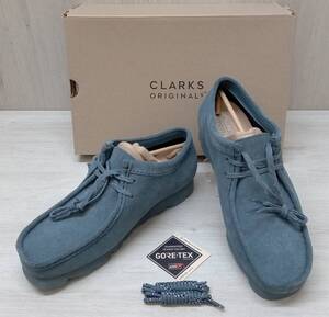 Clarks/クラークス/ワラビーブーツ・デザートブーツ/WallabeeGTX/Blue Grey Sde/グレー/26.5cm