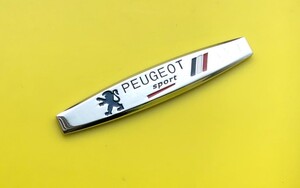 ☆新着限定　PEUGEOT sport　// ロゴ　　 金属エンブレム