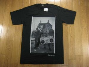 激レア！STUSSY×Josh Cheuseステューシー黒人2フォトTシャツ黒X白Sサイズ写真家ジョシュ・チューズ