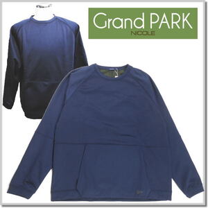 グランドパーク Grand PARK NICOLE フリースボンディングクルーネックスウェット 2569-9820-67(NAVY)-48(L) オーバーサイズスエット