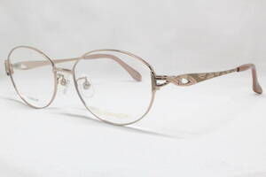 N261 メガネフレーム 眼鏡 女性 ブランド 桂由美 YUMI KATSURA チタン 可愛い 日本製 フルリム 13.5g 52□16 135 軽量 新品 保管品