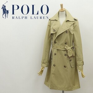 国内正規品◆POLO RALPH LAUREN ポロ ラルフローレン コットン スプリング トレンチ コート ベージュ 2