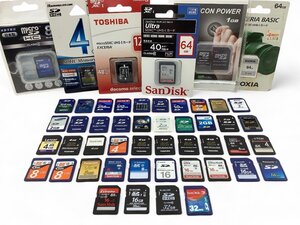 Panasonic/SanDisk 他 SDカード/64MB/256MB/1GB/4GB/16GB 他 50枚まとめ フォーマット済 中古品 ACB